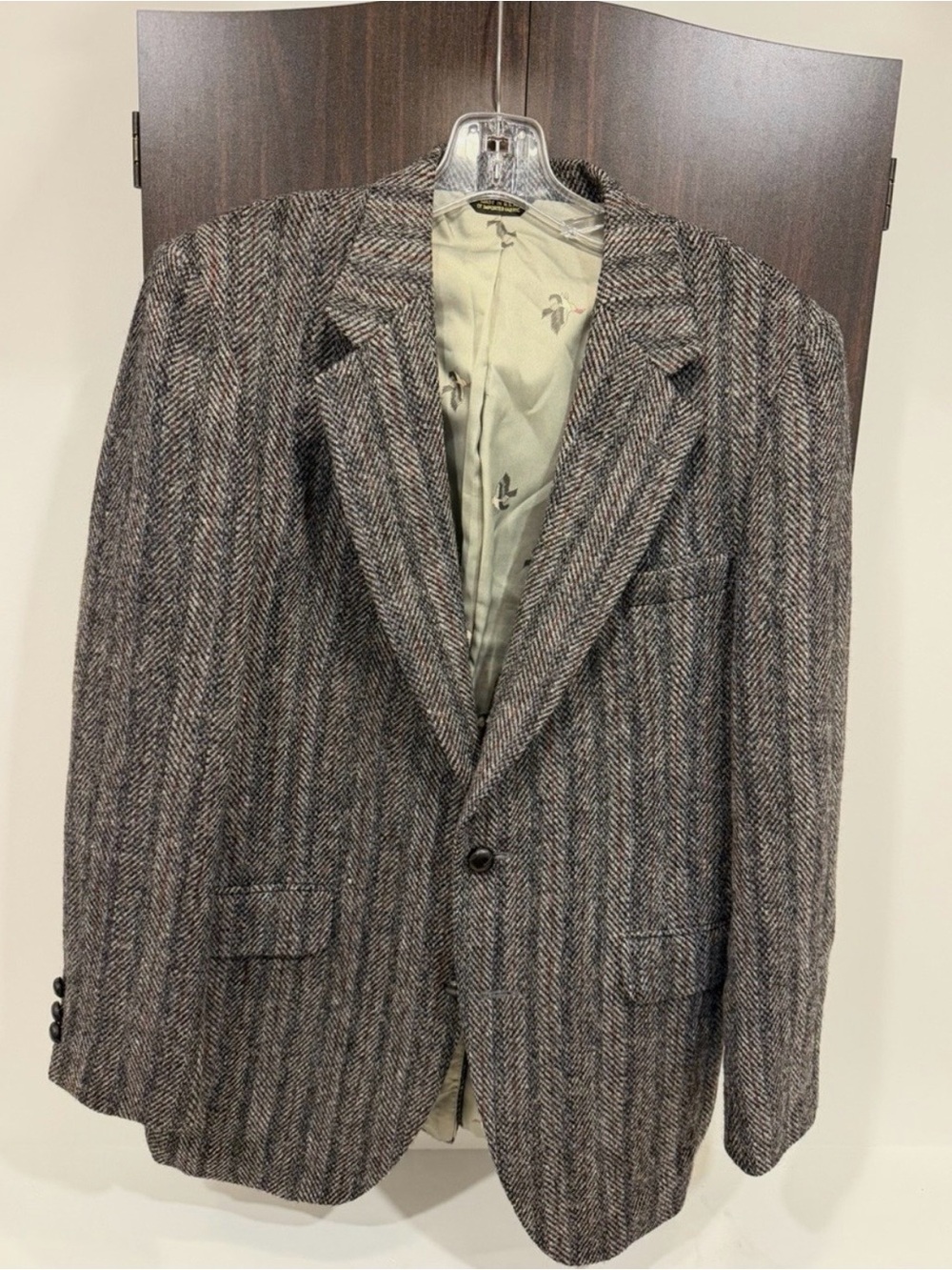 Men’s Harris Tweed Herringbone Jacket 42 R